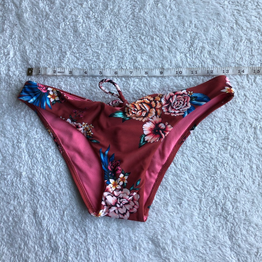 Floral Cheeky Bathing Suit Bottoms